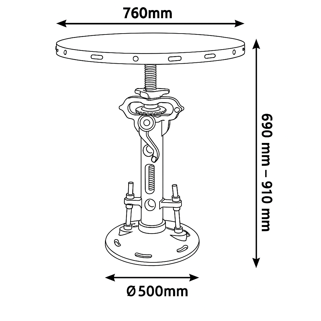 Custom Industrial Bar Table